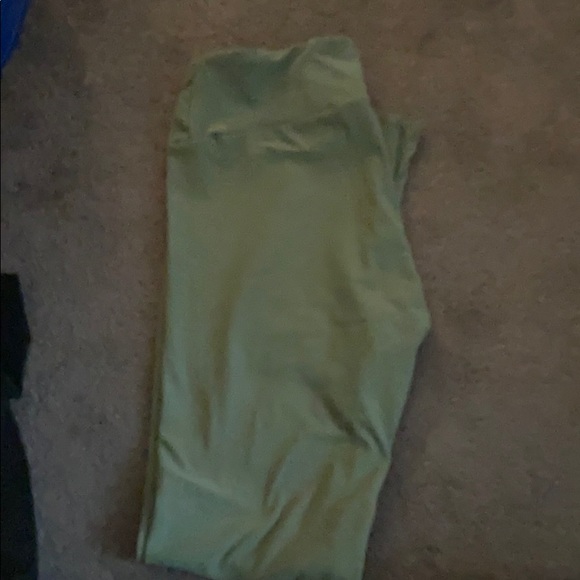 Lularoe One Size Leggings-green - Picture 1 of 2